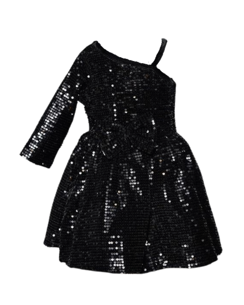 Sequin One-Shoulder Party Dress 