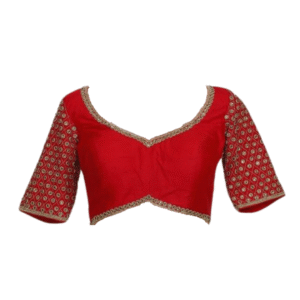 Stunning Red Silk Blouse