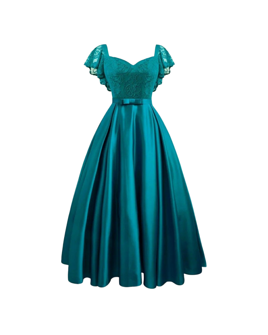 Teal Blue Vintage Style Gown
