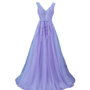 A-line Lace and Tulle Gown