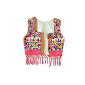Multicolor Embroidered Koti Jacket