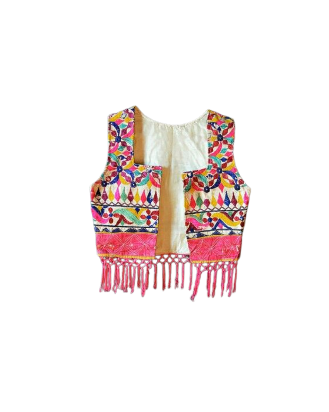 Multicolor Embroidered Koti Jacket