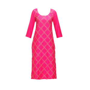 Elegant Pink Printed Ethnic Kurti