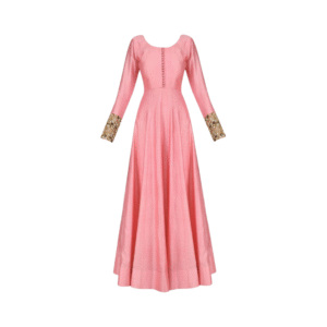 Pink Silk Anarkali Kurti