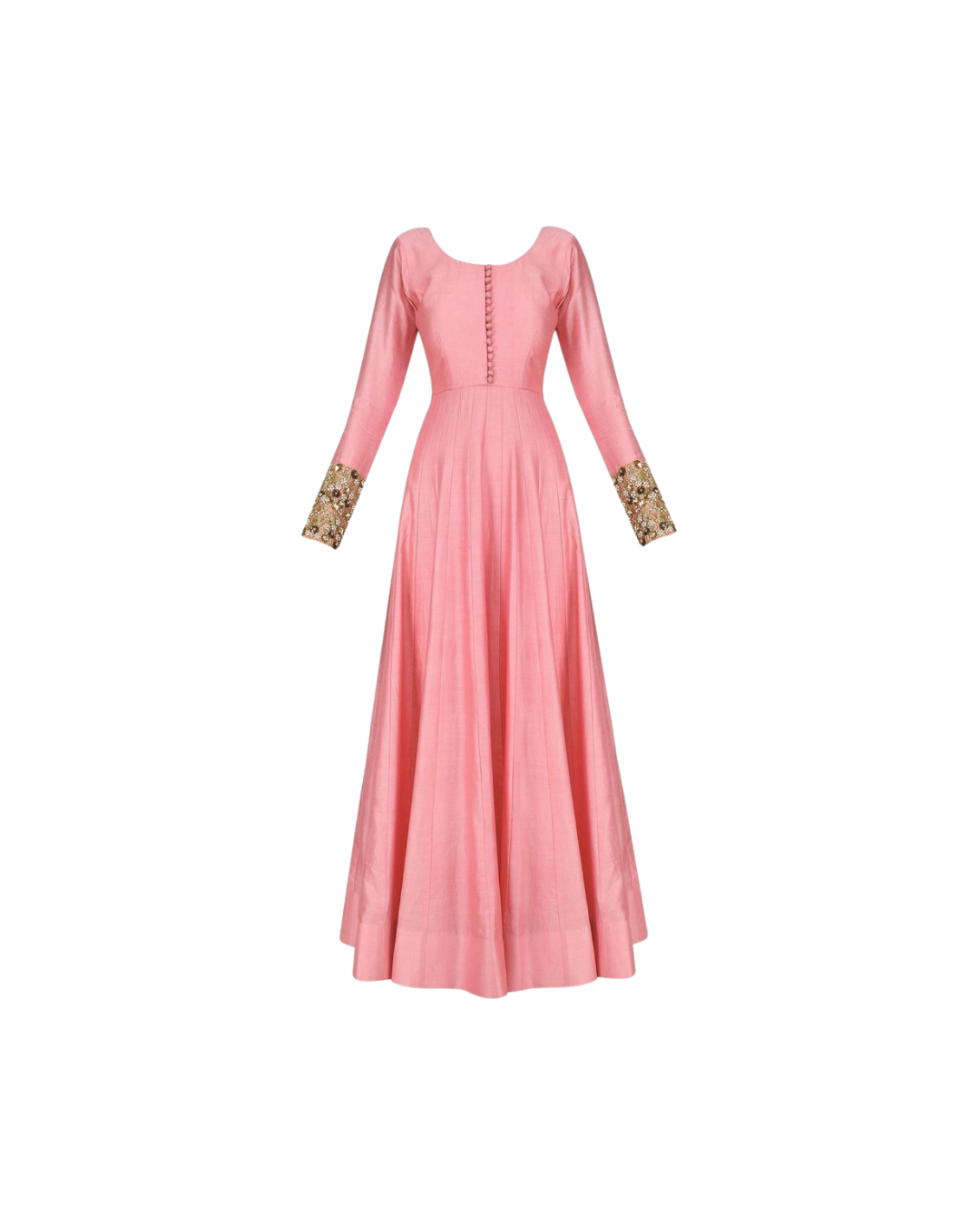 Pink Silk Anarkali Kurti