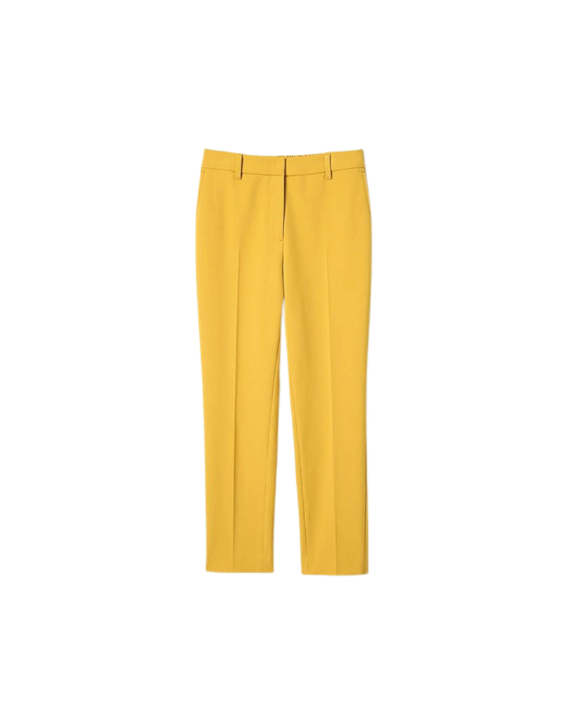 Mustard Yellow Cropped Trousers
