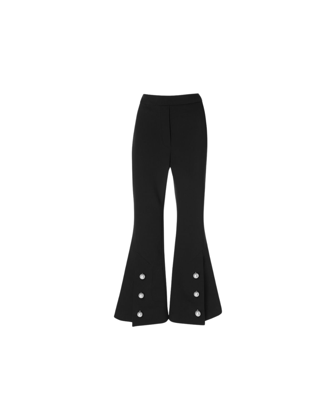 Black Bell-Bottom Trousers