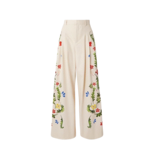 Embroidered Palazzo Pants