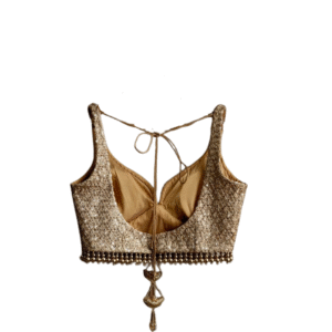 Golden Embellished Designer Blouse