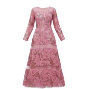 Elegant Pink Sequin Gown