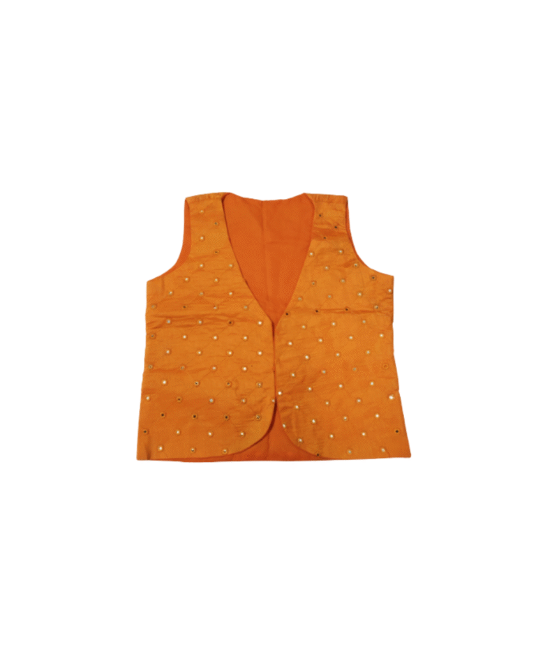 Mustard Yellow Embellished Koti