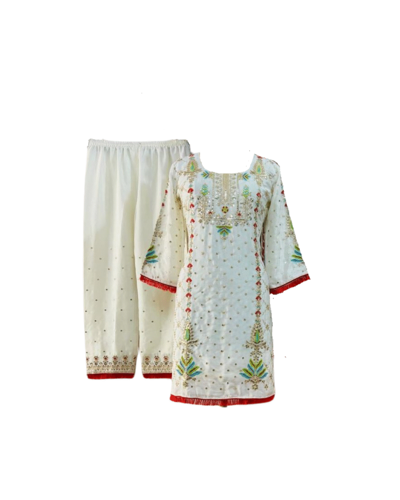 Embroidered Kurti Set