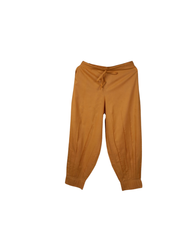 Comfy Mustard Pleated Trousers