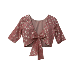 Rose Mauve Brocade Blouse