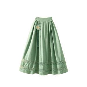 Ethereal Green A-Line Skirt