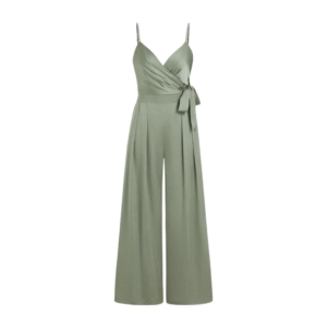 Elegant Satin Wrap Jumpsuit