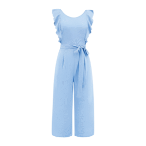 Light Blue Wide-Leg Jumpsuit