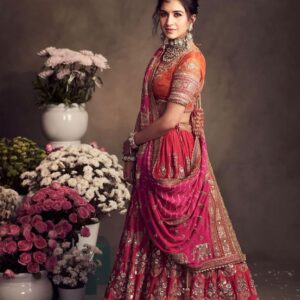 Rageshvari Creation Luxury Jalpari Silk & Fox Georgette Bridal Lehenga Choli with Heavy Sequins Work
