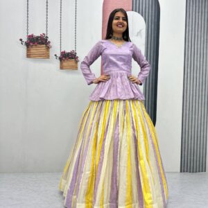 Rageshvari Creation Festival Special Jacquard Silk Heavy Woven Lehenga Choli Set