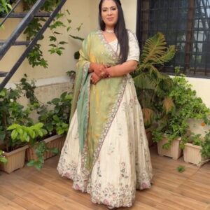 Rageshvari Creation Premium Chinon Sequins & Thread Work Festival Lehenga Choli with Fendy Dupatta